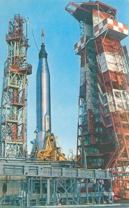 Florida Mercury Atlas Vehicle MA-7 Aurora 7 Ready to Launch Postcard Unused