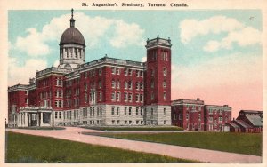 Vintage Postcard Saint Augustine Seminary Building Landmark Toronto Canada
