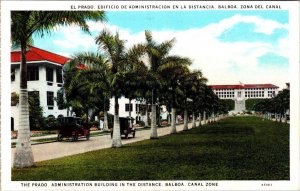 Balboa, Panama  EL PRADO Street Scene~Cars CANAL ZONE  ca1920's Vintage Postcard