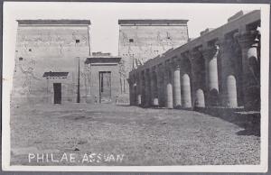 Philae Aswan RP Sent by Siegfried Horn -  Egypt #344 & 353