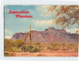 Postcard Superstition Mountain, Arizona