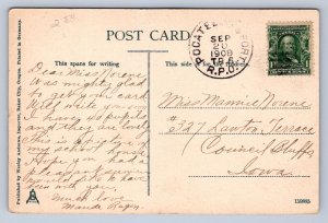 J89/ Baker City Oregon Postcard c1910 High School Building 114