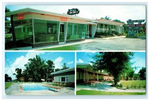 Old South Manor Motor Court Motel Restaurant Savannah GA Georgia Postcard (AD12)