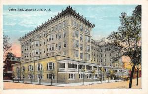 ATLANTIC CITY, NJ New Jersey  GALEN HALL & Street Scene   c1920's Postcard