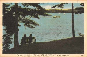 Charlton Ontario Canada Greetings View towards Water Vintage Postcard JE359562