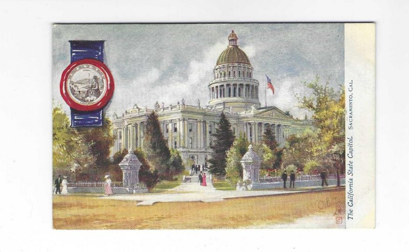 Vtg 1907-1915 Tuck Oilette California State Capitol, USA Postcard