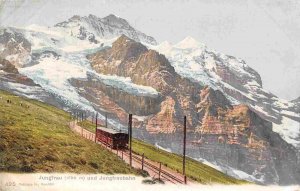 Incline Railroad Train Jungfraubahn Jungfrau Switzerland 1910c postcard