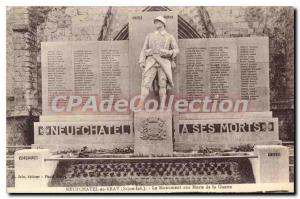 Old Postcard Neufchatel En Bray Monument Aux Morts On War