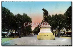 Modern Postcard Beziers Herault Statue Paul Riquet and the Allees