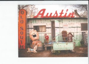 Gallery Quality,  A Yard Screaming the Motto, Keep Austin Weird, TX Postcard