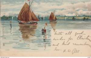 Sailboats #2, 1902; TUCK