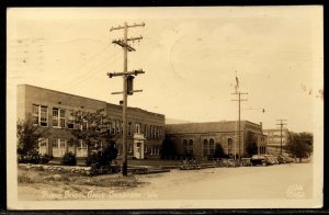 OKanogan Public school Washington Vintage RPPC used 1944