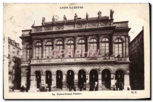 Old Postcard Lyon Opera Illustrious Grand Theater