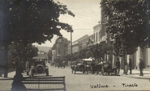 chile, VALDIVIA, Avenida Ramon Picarte, Old Cars (1910s) RPPC Postcard