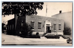 c1950 United States Post Office Building Roadside Kutztown Pennsylvania Postcard