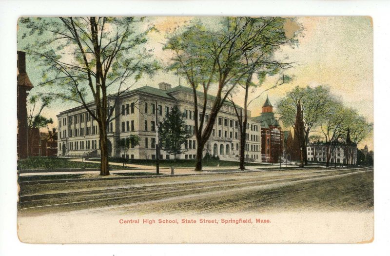 MA - Springfield. Central High School, State Street