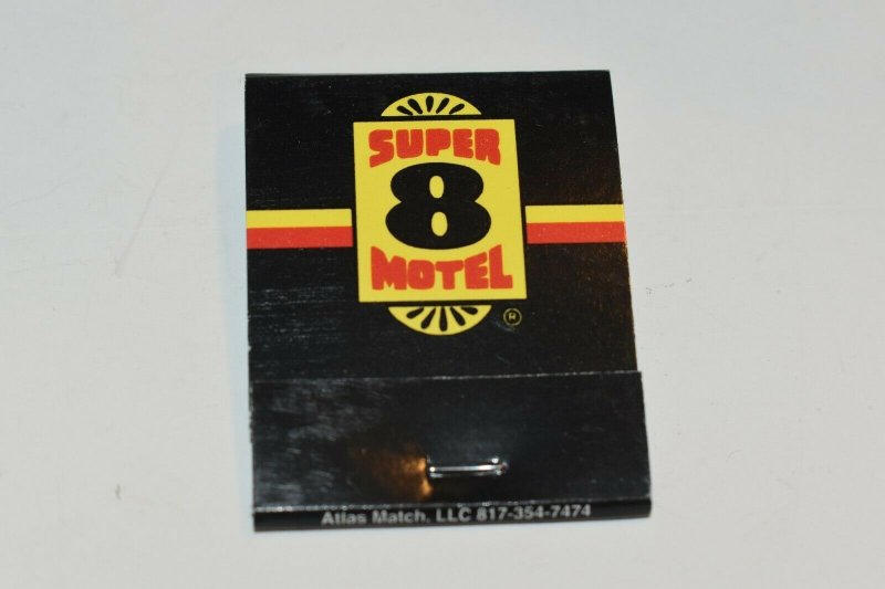 Super 8 Motel 20 Strike Matchbook