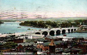 Connecticut Hartford View Of Hartford Bridge 1909