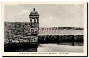 Roscoff - La Tourelle Mary Stuart View of the Sea - Old Postcard