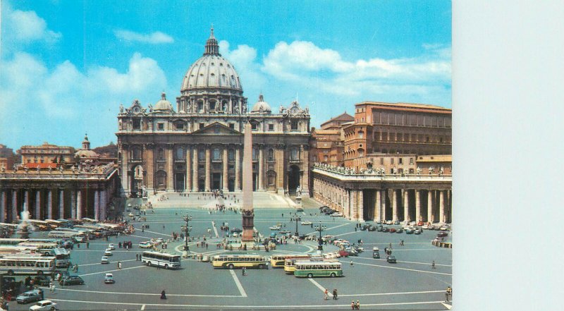 Postcard Europe Italy Cita del Vaticano Plazza San Pietro