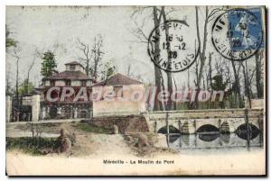 Postcard Old Mereville Le Moulin Du Pont