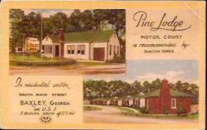GA Baxley Pine Lodge Motor Court