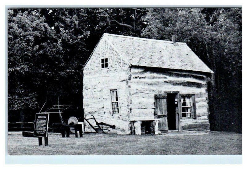 BEATRICE, NE Nebraska ~ Historic PALMER LOG CABIN 1962  Gage County Postcard