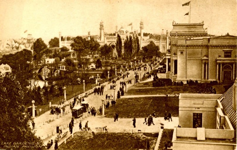 UK - British Empire Exhibition, 1924. Lake Gardens & Indian Pavilion