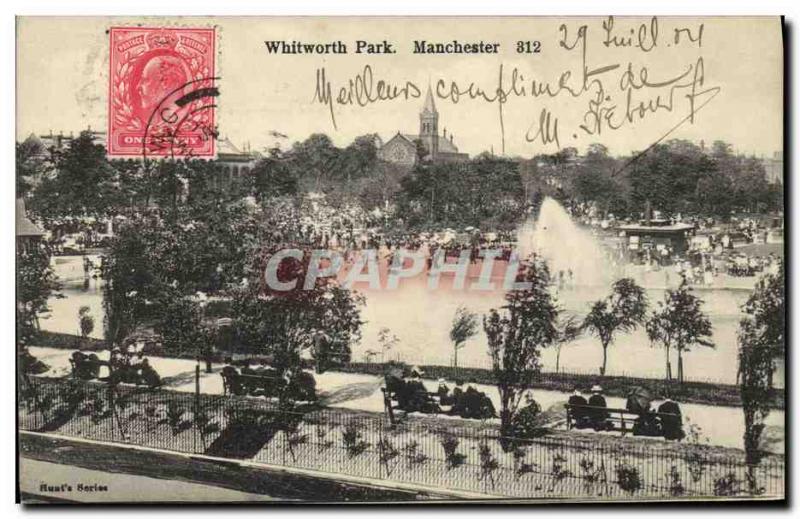 Whitworth Park Postcard Old Manchester