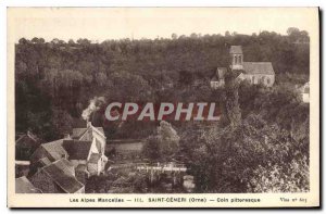 Old Postcard The Alps Manelles Saint Ceneri Orne Quaint Corner