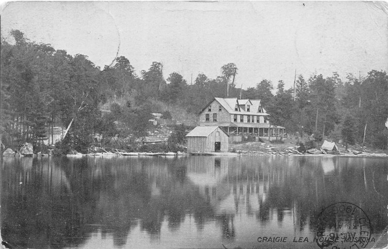 J54/ Muskoka Ontario Canada Postcard c1910 Craigie Lea House  163