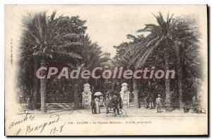 Old Postcard The Square Bresson Algiers Main Entree