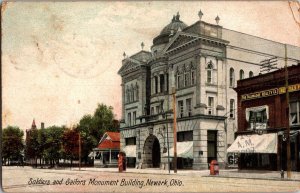 Soldiers and Sailors Monument Building, Newark OH c1907 Vintage Postcard P77