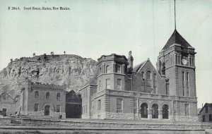 RATON NEW MEXICO ~COURT HOUSE~SANDUSKY STATIONERY PUBLISHED POSTCARD