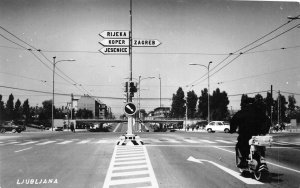 US6253 ljubljana real photo bike slovenia