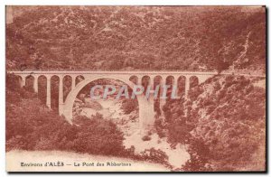 Old Postcard Environs d & # 39Ales The Bridge of Abbarines