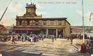 New York Fort Lee Ferry Vintage Postcard AA111084
