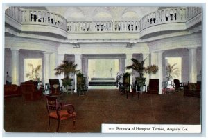 c1910 Rotunda Interior of Hompton Terrace Augusta Georgia GA Antique Postcard