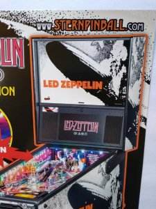 Led Zeppelin Pinball FLYER Hard Rock & Roll Music Premium Blimp UNUSED Promo 