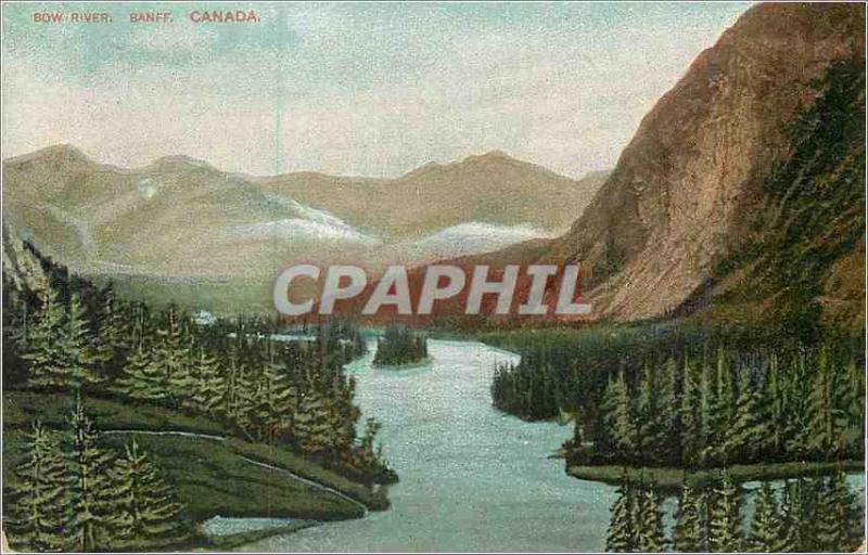  Vintage Postcard Bow To rivet Banff Canada