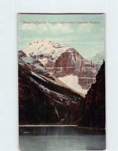 Postcard Mount Lefroy Canadian Rockies Lake Louise Canada