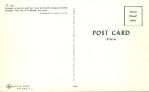 Unique Covered Bridge near Stowe VT, Vermont