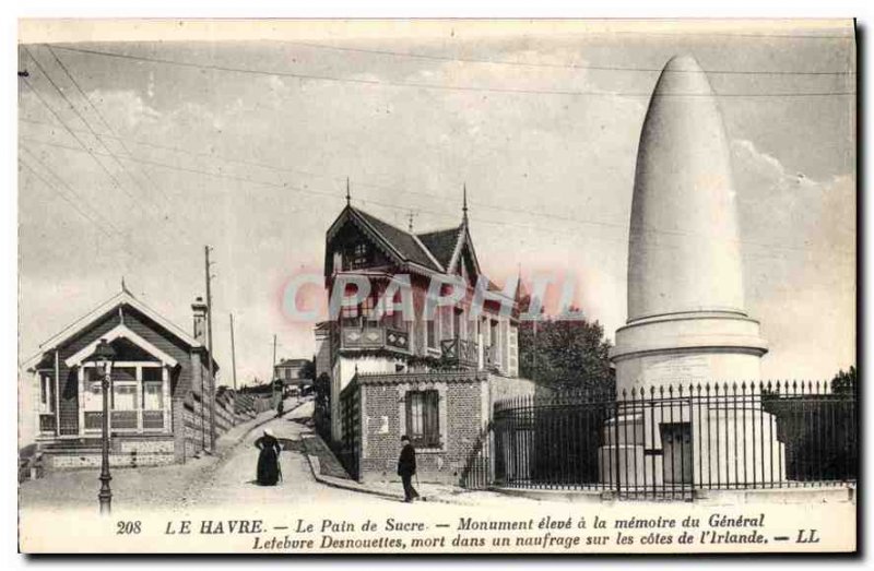 Old Postcard Le Havre Sugar Loaf