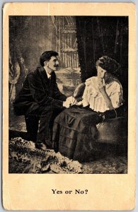 1907 Boy Courting A Girl Lovers Romance Posted Postcard