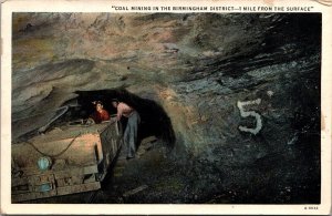 Coal Mining in Birmingham District AL Vintage Postcard O75