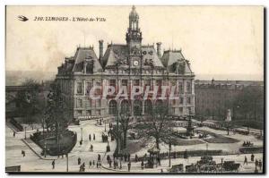 Old Postcard Limoges L & # City 39hotel