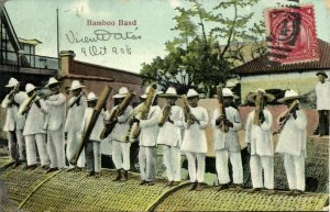 philippines, Music Band with Bamboo Instruments (1908) Postcard