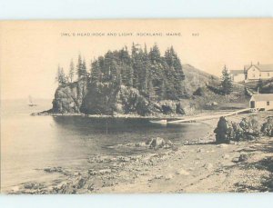 1940's NATURE SCENE Rockland Maine ME AD3582