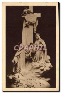 Postcard Old sculpts Group Master dominating the altar in the Chapel of the C...