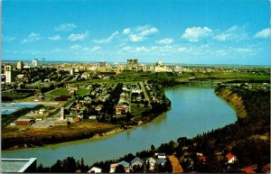 Canada Edmonton Aerial View North Saskatchewan River Valley